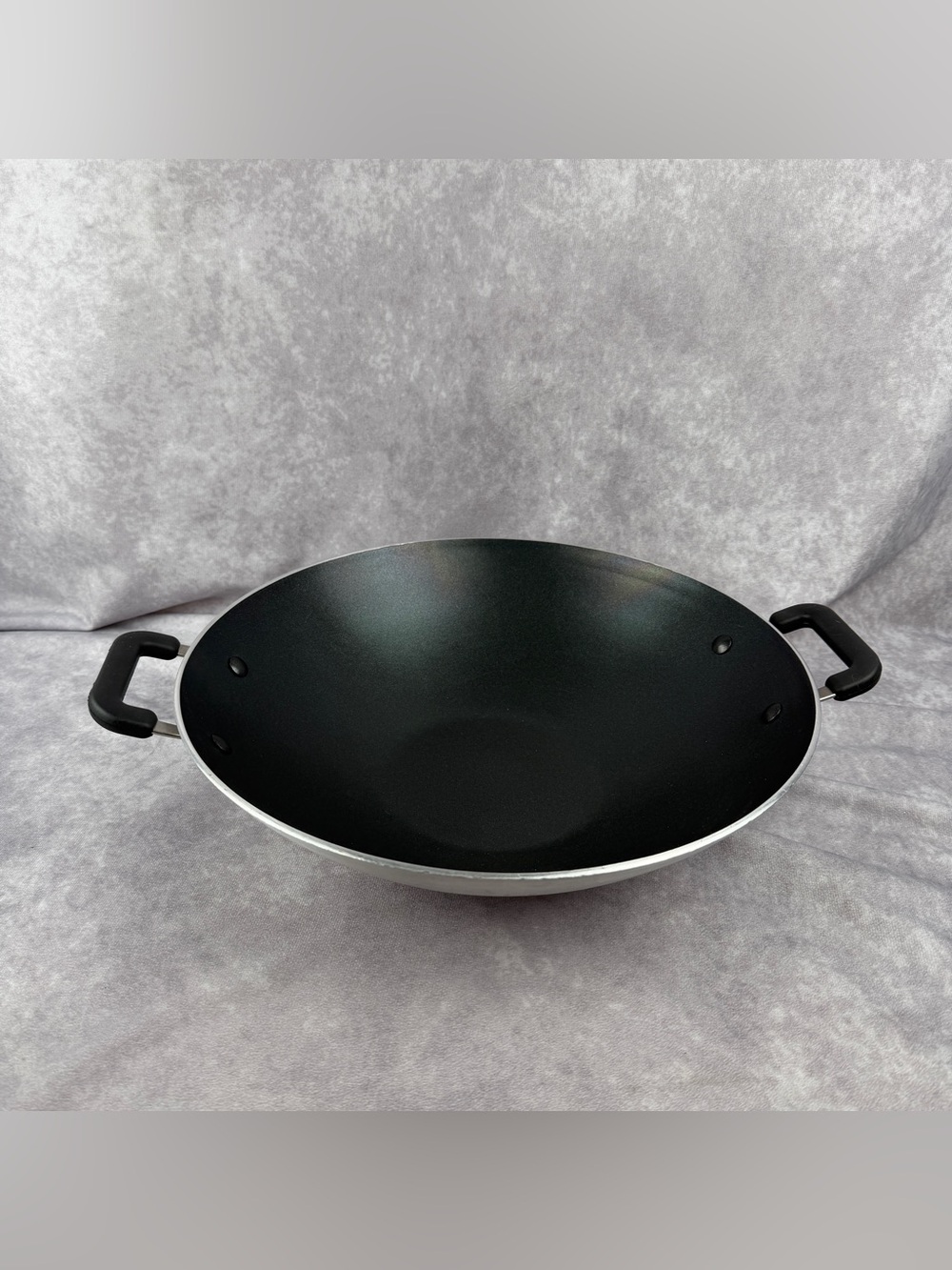 Food Network 14” Nonstick Wok Dual Stay Cool Handles Large Cooking Pan